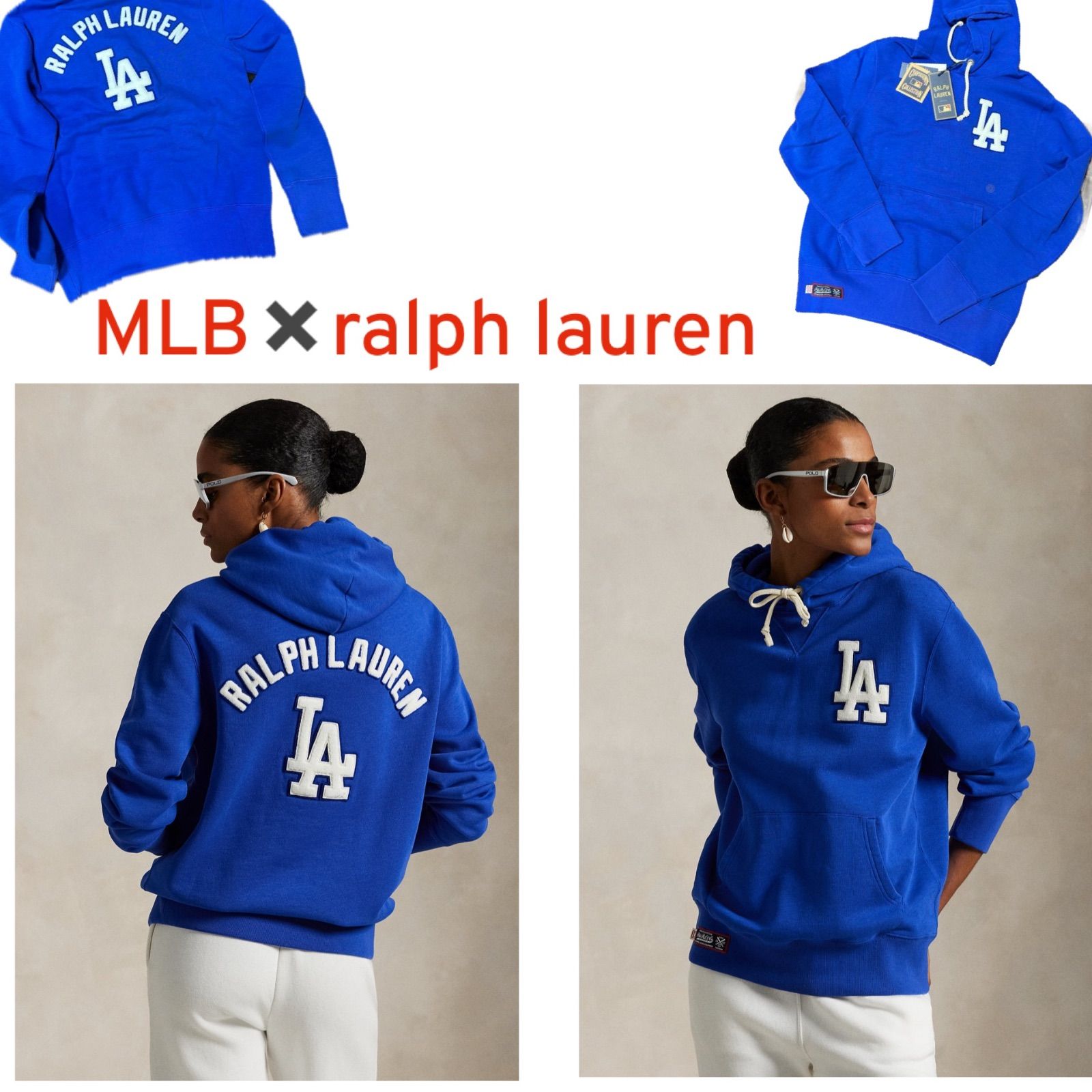 ラルフローレン MLB 激レア ユニセックス ドジャース パーカー - メルカリ