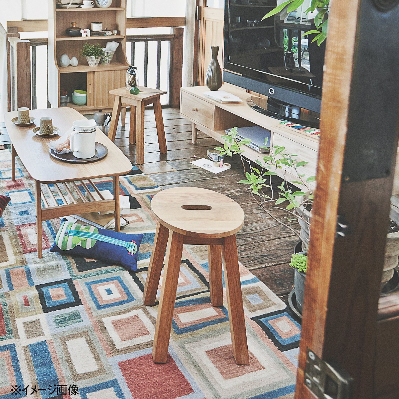 東谷　丸スツール　MTK-522NA　W30×D30×H46　4.3kg　完成品