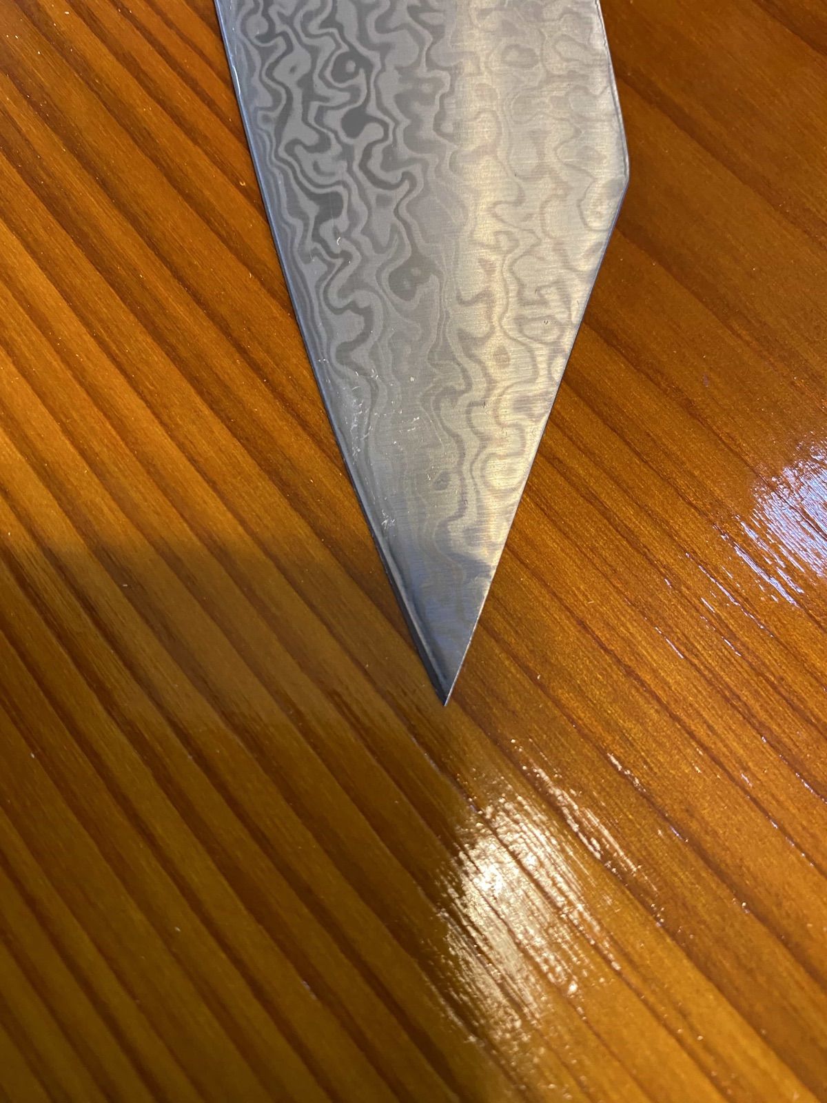 包丁 堺孝行 コアレスダマスカス 190mm 剣型牛刀 日本製 knife