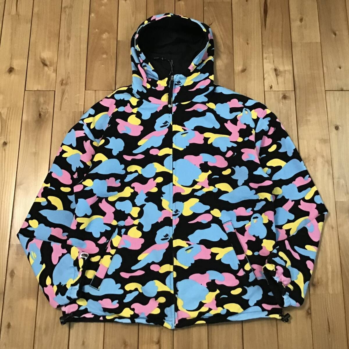 ☆リバーシブル☆ マルチカモ パーカー Mサイズ a bathing ape BAPE 