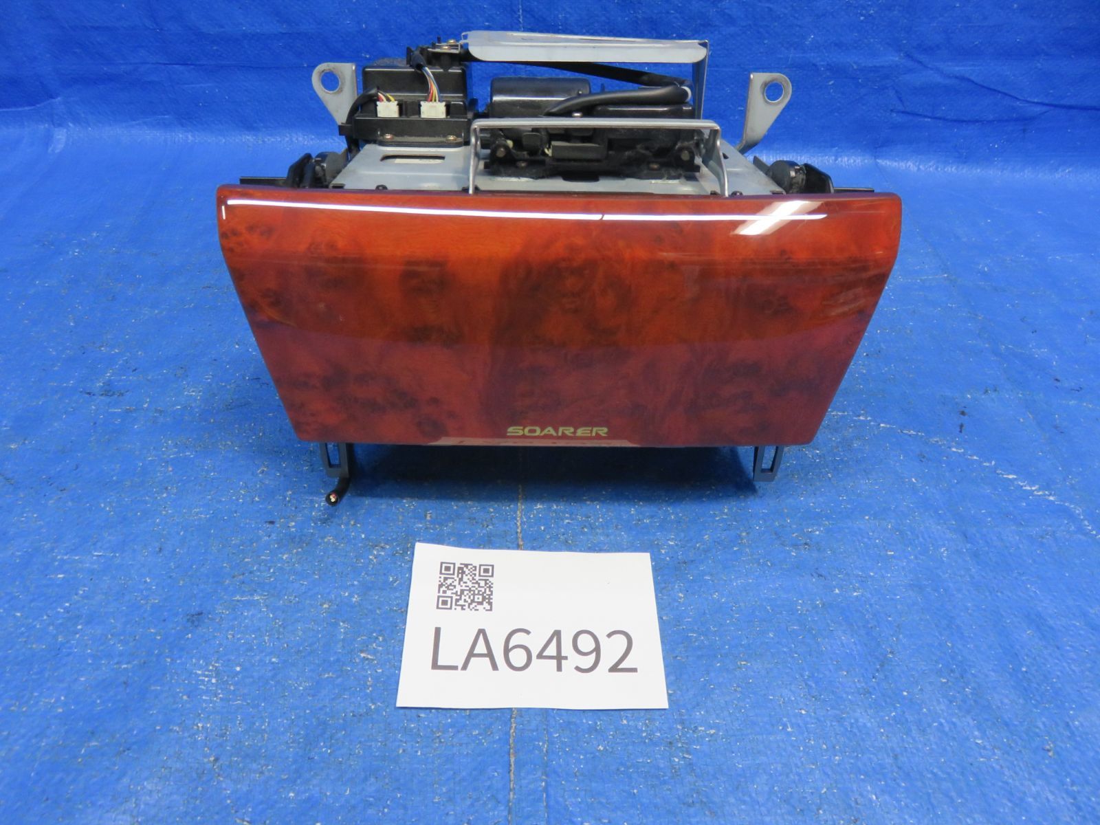 LA6492 ソアラ UZZ40 前期 オーディオ CD&MD チューナーデッキ 純正 86120-24380 6連CDチェンジャー 木目調 開閉式