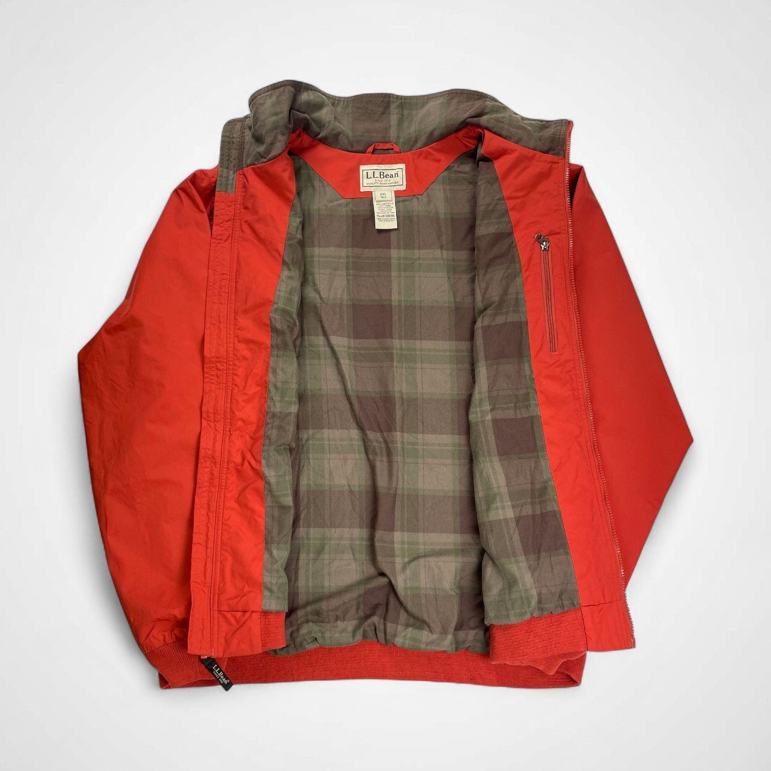 L.L. Bean エルエルビーン / ウォームアップジャケット チェック裏地