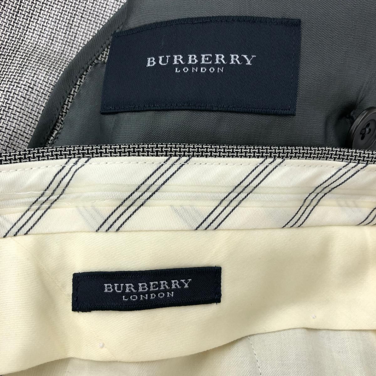 BURBERRY LONDON モヘヤ混セットアップ BURBERRYバーバリー ダブルブレストセットアップスーツ モヘヤ金