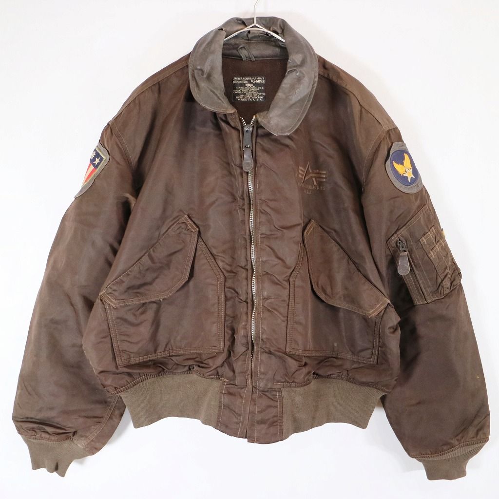 ALPHA INDUSTRIES USA製 フライトジャケット USA製 ALPHA INDUSTRIES アルファ インダストリーズ MA-1
