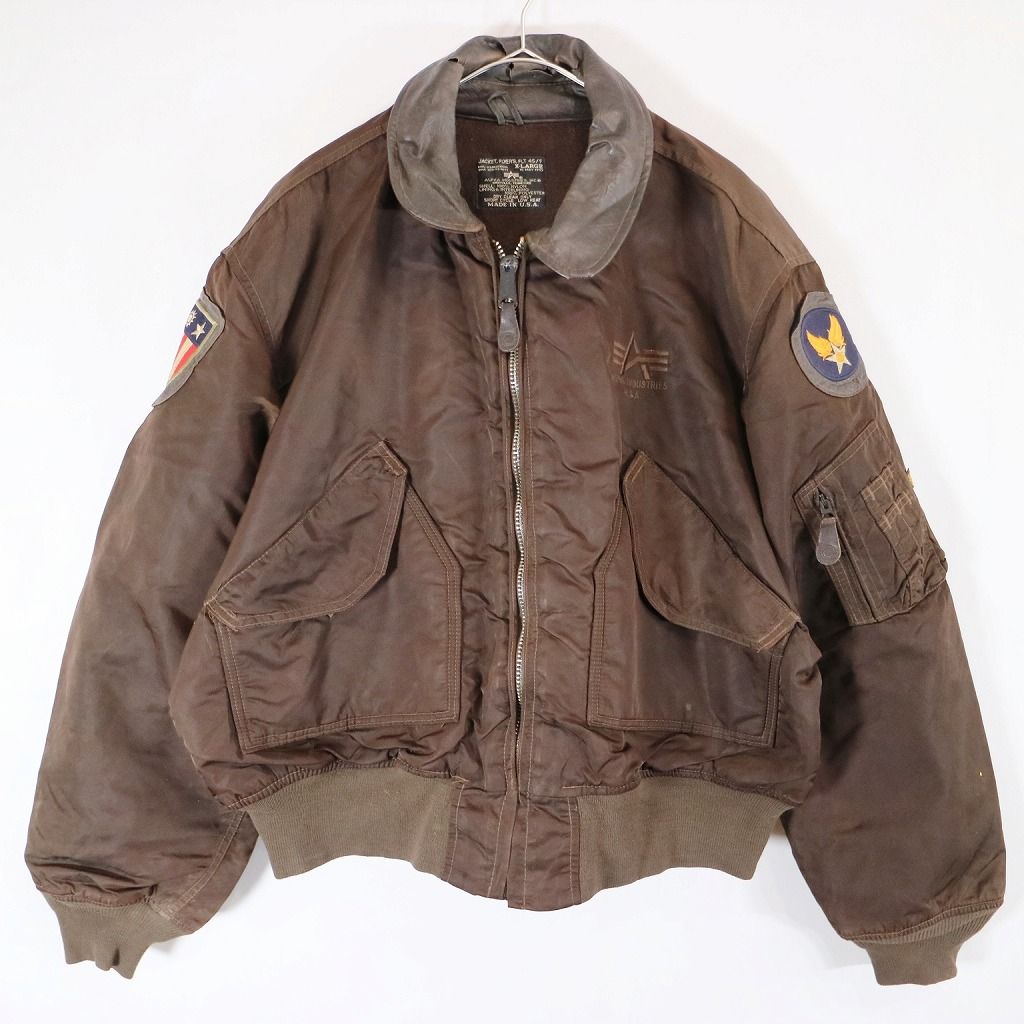 USA製 ALPHA INDUSTRIES アルファ インダストリーズ MA-1 フライト