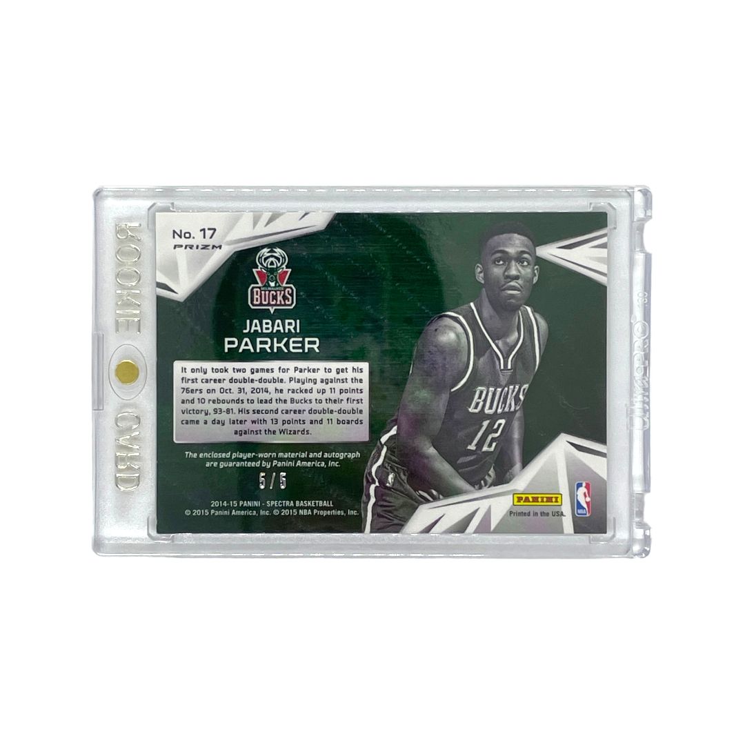 PANINI NBAカード SPECTRA SUPERSTAR PRIZM GREEN JABARI PARKER 5/5 #17 送料無料 中古 IT1 PANINI NBAカード SPECTRA SUPERSTAR PRIZM GREEN JABARI PARKER