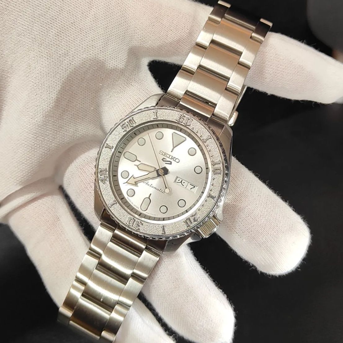 セイコー5 スケルトン 極美品 SEIKO 5 7S26-01V0 自動巻き 裏蓋