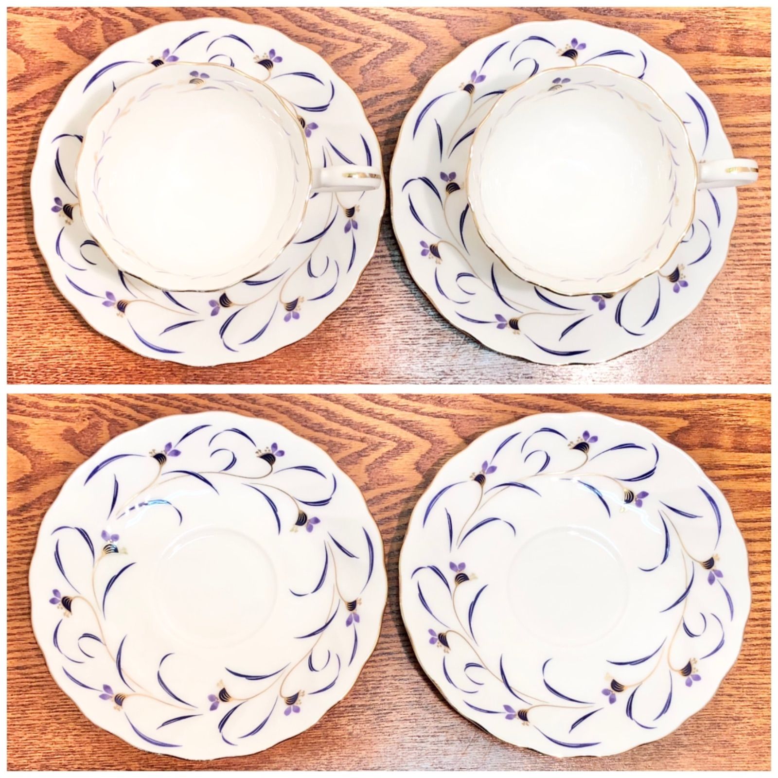 美品　名器　Q10MAX U4 U5 U6 豪華3本セット ◉yamaka◉INTERNATIONAL JAPAN◉Bone China◉カップ＆ソーサー