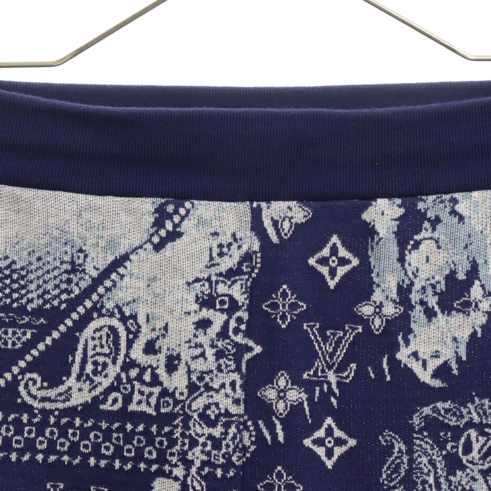 LOUIS VUITTON ルイヴィトン 22AW モノグラムバンダナショートパンツ ハーフパンツ ショーツ ブルー RM222M N31 HNY27W LOUIS VUITTON (ルイヴィトン) 22AW モノグラムバンダナショートパンツ