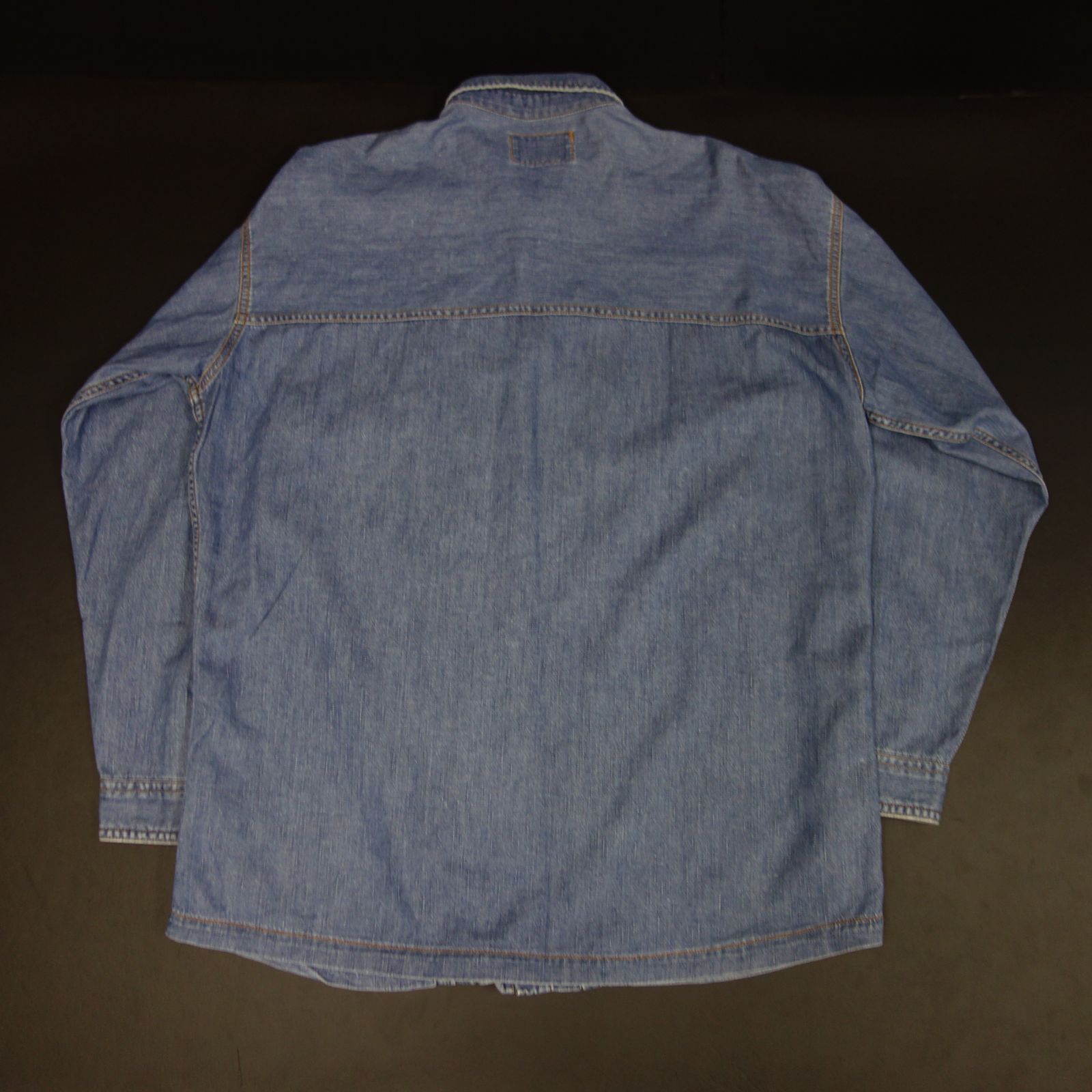 【USA製】古着 90s メンズ デニムシャツ ゆるだぼ 希少 ★ヴィンテージ★ wnv252209ze62b.jpg