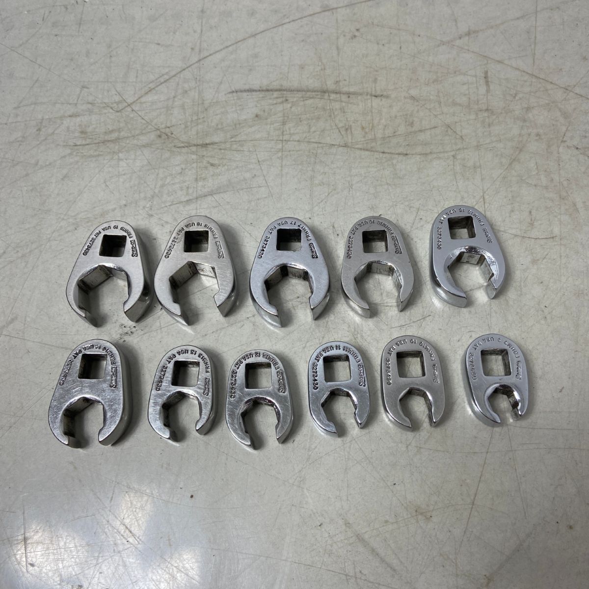 ΦΦSnap-on スナップオン ハンドツール フ ナットレンチ 11個セット FRHM