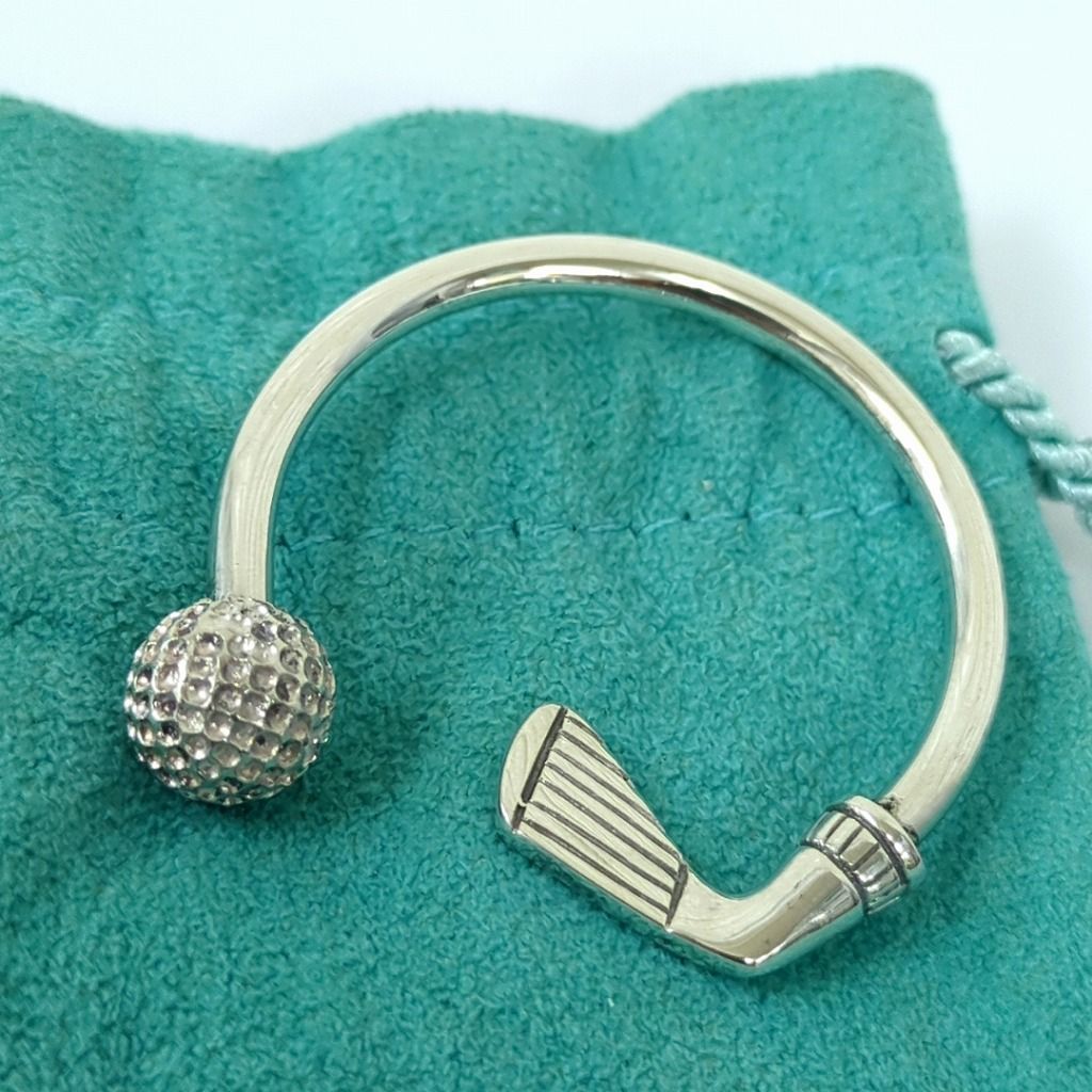 ティファニー キーリング ゴルフモチーフ クラブ キーホルダー シルバー925