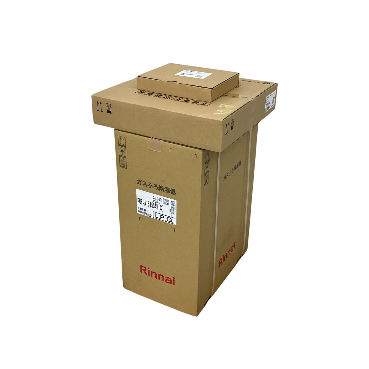 Rinnai RUF-A1615SAW ガス給湯器 LPガス用 WOP-8101 配線カバー MBC-240V リモコン S10107464