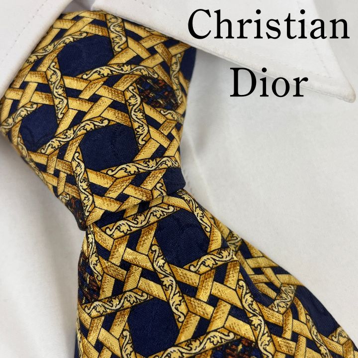 美品》Christian Dior (クリスチャンディオール) シルクネクタイ