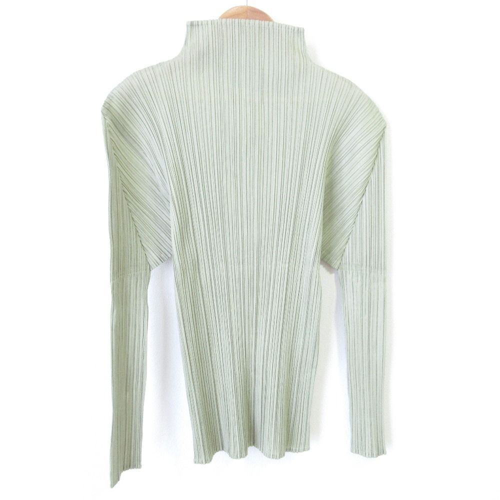 PLEATS PLEASE イッセイミヤケ ハイネック 長袖 カットソー 変形 美品 PLEATS PLEASE ISSEY MIYAKE プリーツプリーズ イッセイ