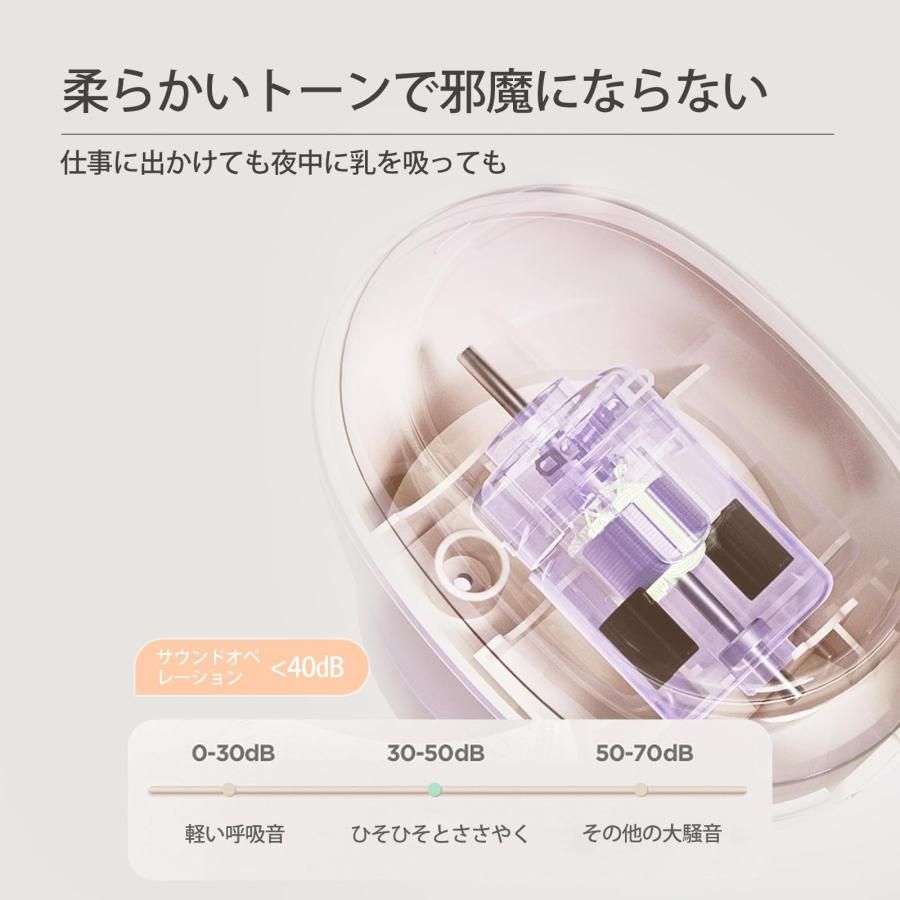 JAWUTU さく乳器 電動搾乳器 搾乳機 逆流防止 操作簡単 LED