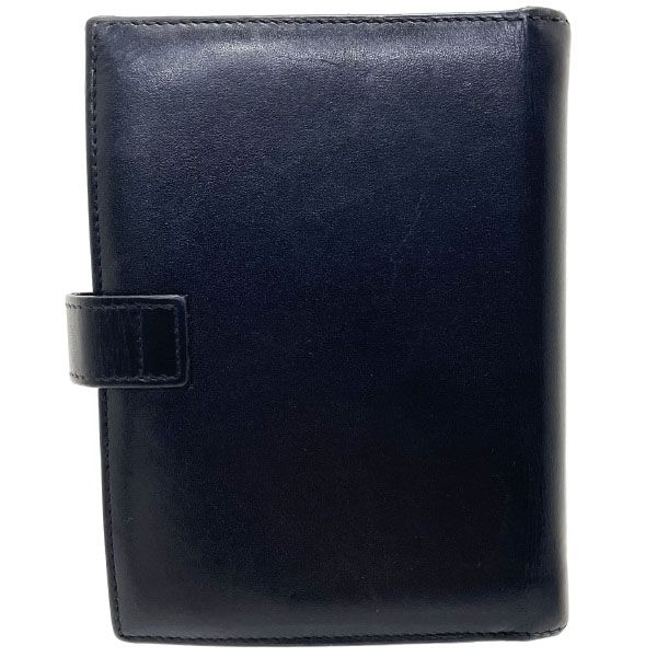 グッチ 手帳カバー ロゴプレート アジェンダ レザー 革 ブラック 黒 039 3731 GUCCI システム手帳カバー ダイアリー アドレス帳 メモ帳 6穴式 ブランド小物