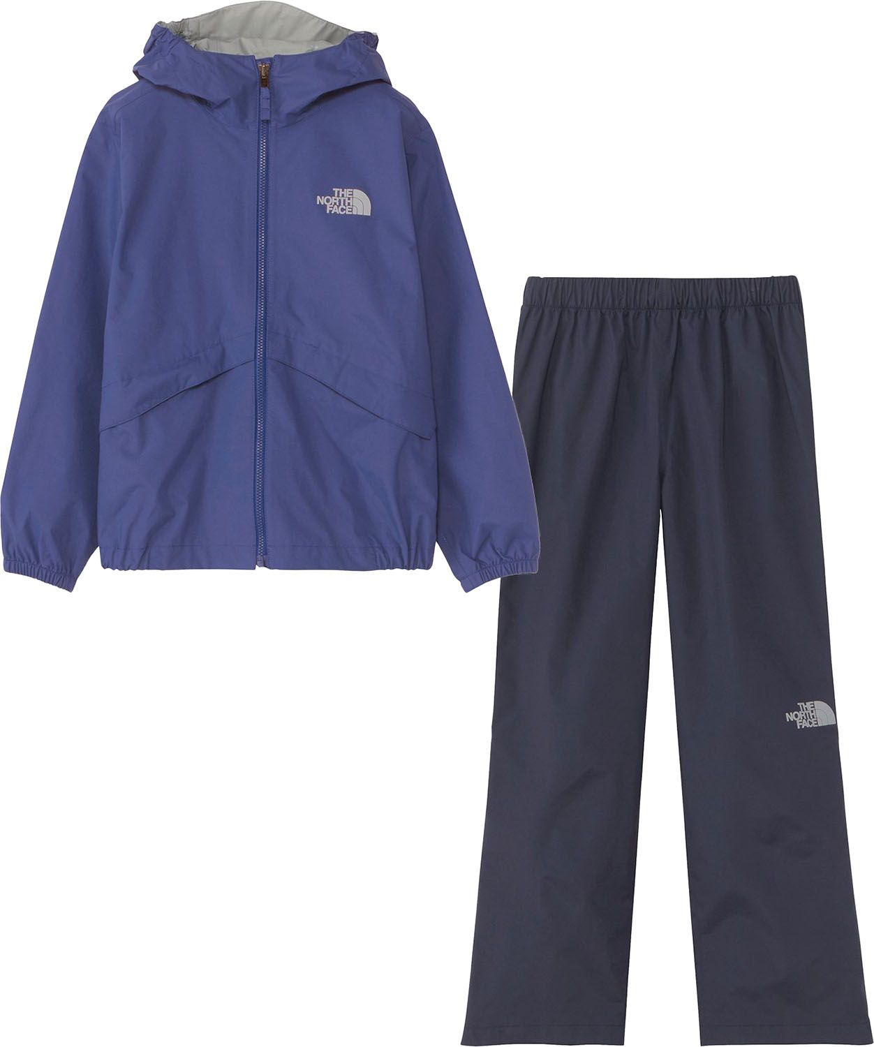 ザ ノース フェイス THE NORTH FACE アウトドア レインテックスユリイカ キッズ RAINTEX EUREKA ボーイズ ガールズ ハイベント トップス レイン 子供服 上下セット 雨具 キャンプ 記名ラベル NPJ1251 TB TNFブルー