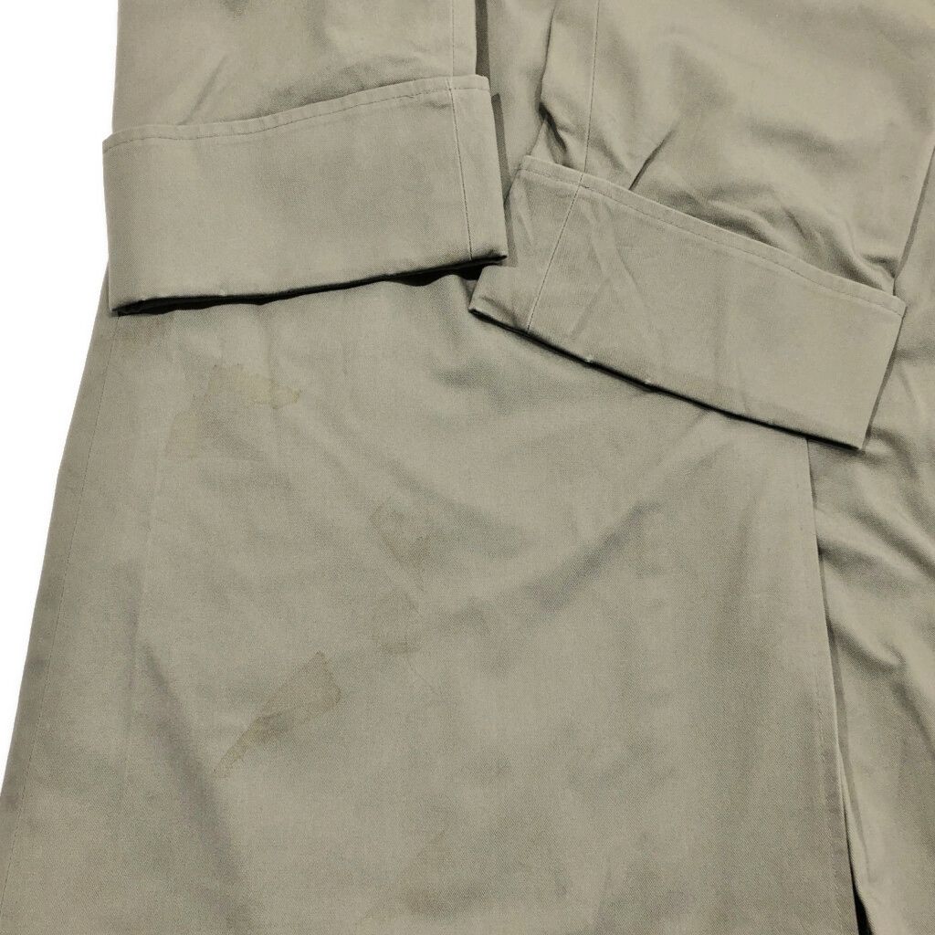 最安価に挑戦！ 90年代 カナダ製 Aquascutum アクアスキュータム ステン コート カーキ レディース M相当 古着 V4846 【大好評販売】