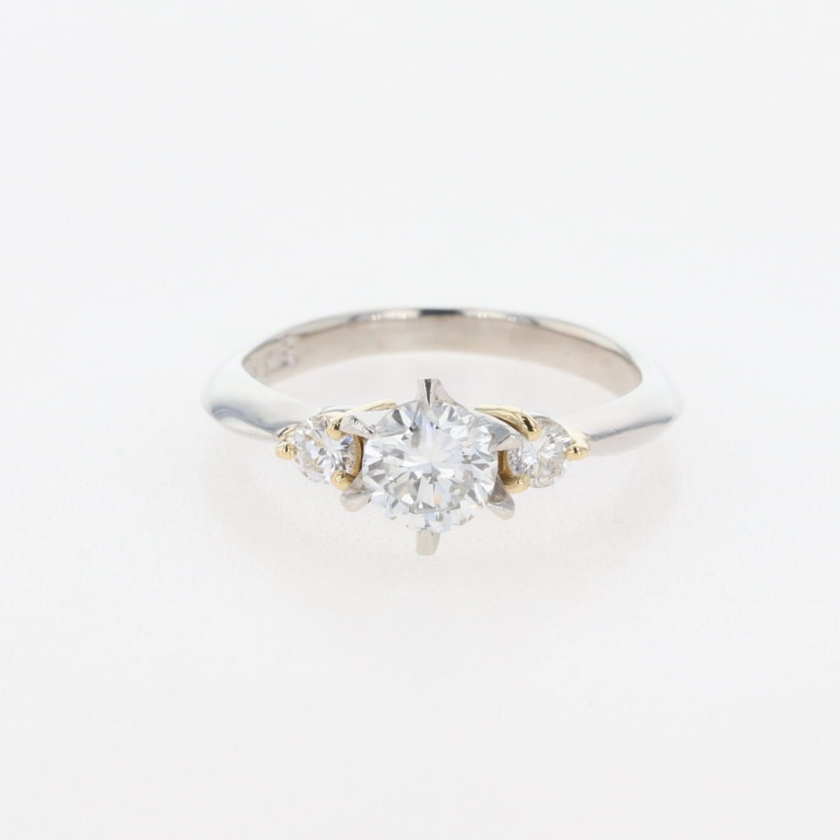 ダイヤモンド デザインリング プラチナ 指輪 メレダイヤ リング 9号 Pt900 K18 ダイヤモンド レディース