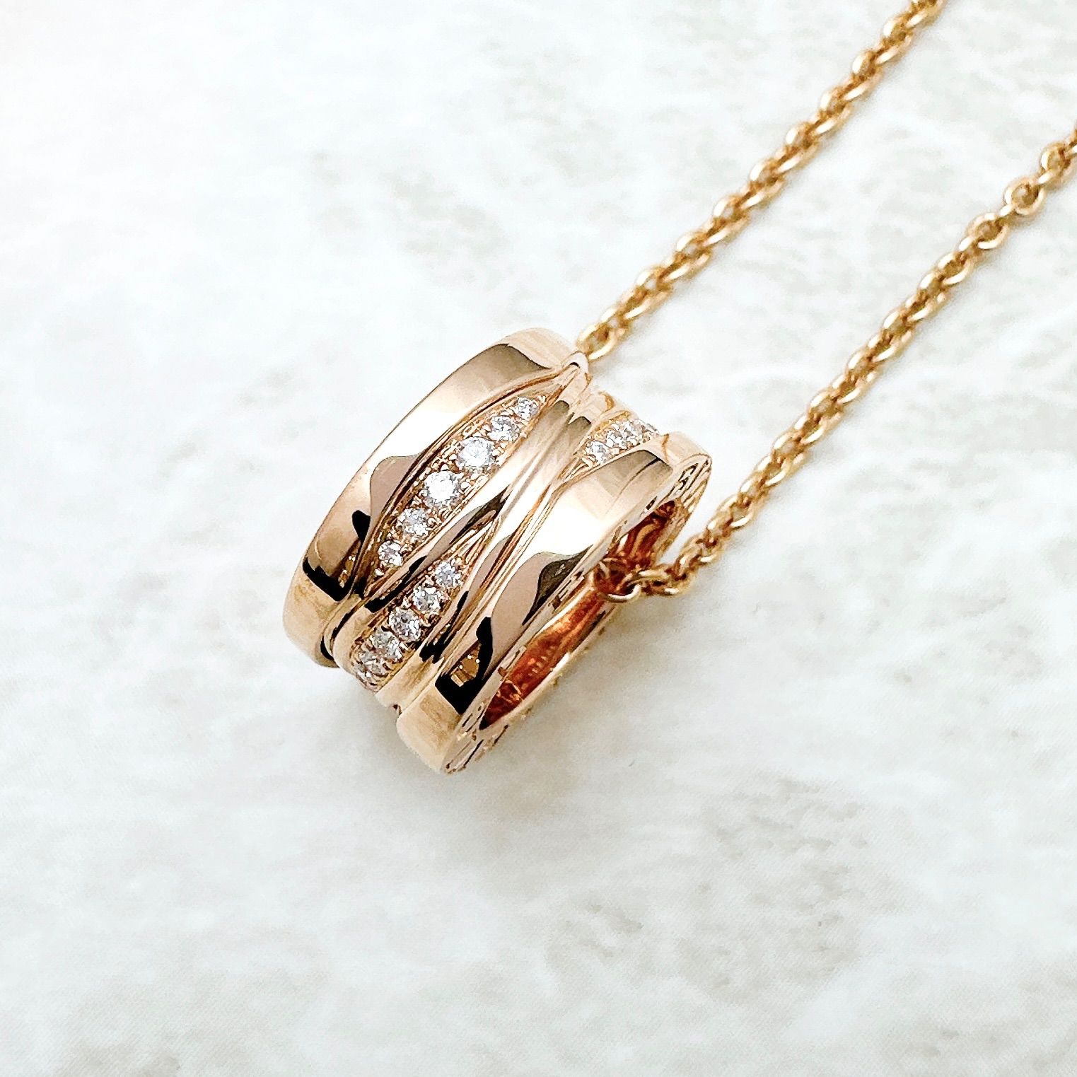 美品🌟BVLGARI B-zero1 レジェンド ダイヤモンド ピンクゴールド