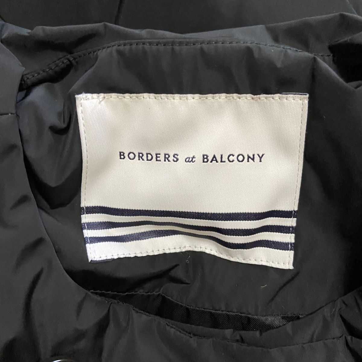 BORDERS at BALCONY(ボーダーズアットバルコニー) ダウンコート サイズ36 S レディース美品 - 黒 長袖/冬 - メルカリ