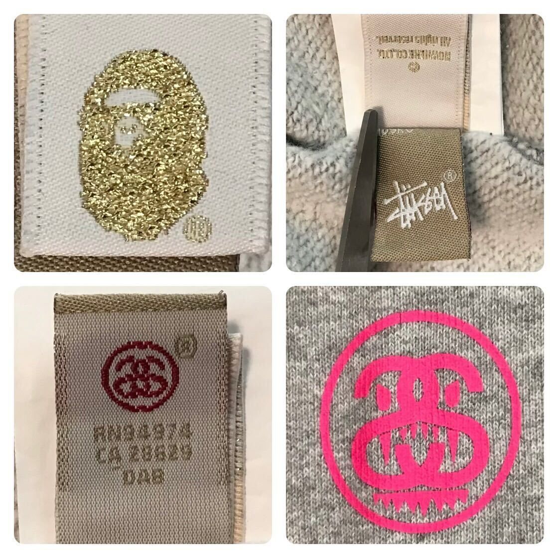 STUSSY × BAPE シャーク パーカー Sサイズ shark full zip hoodie a