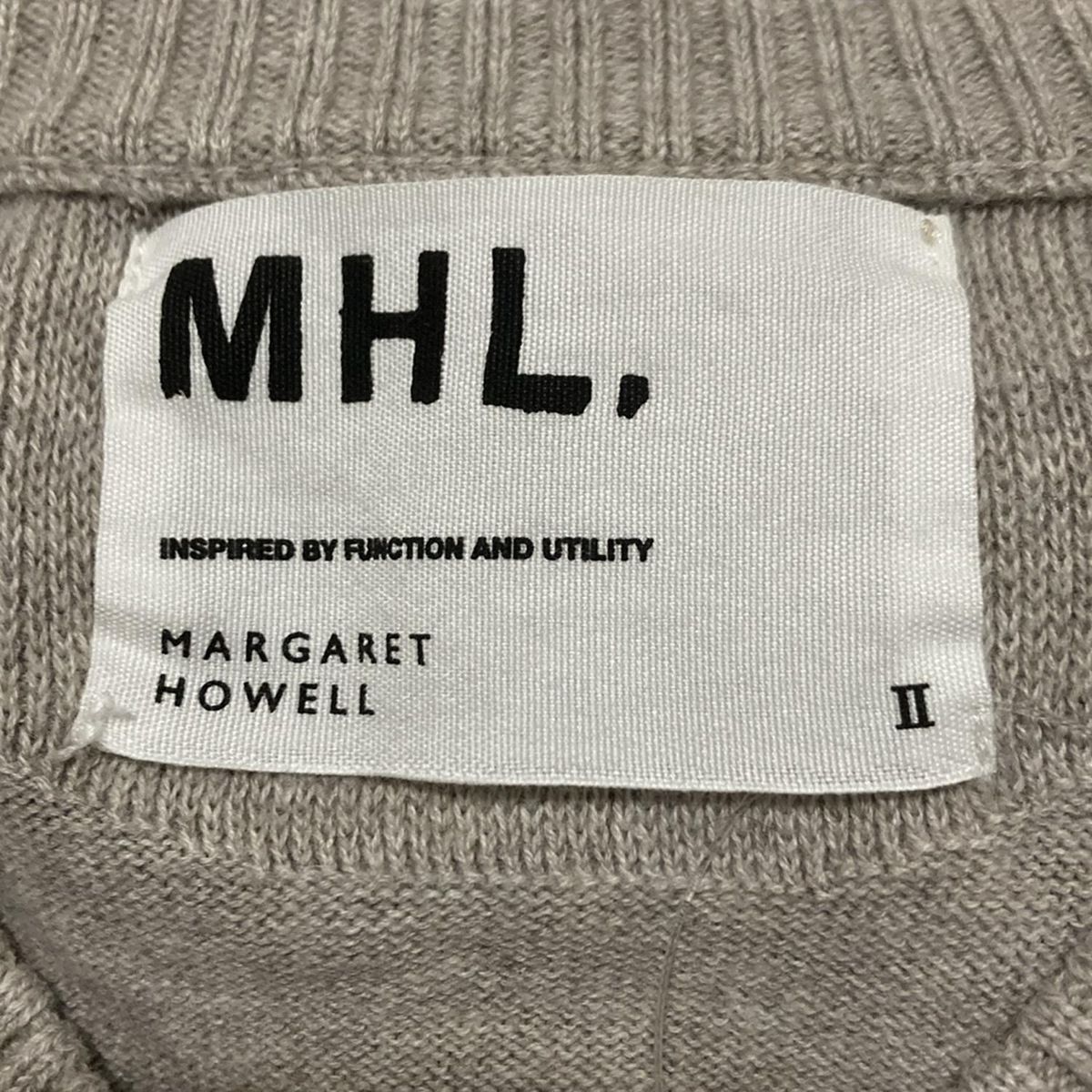  MHL. エムエイチエル カーディガン サイズ2 M レディース - グレーベージュ 長袖 長袖 カーディガン ボレロ アンサンブル