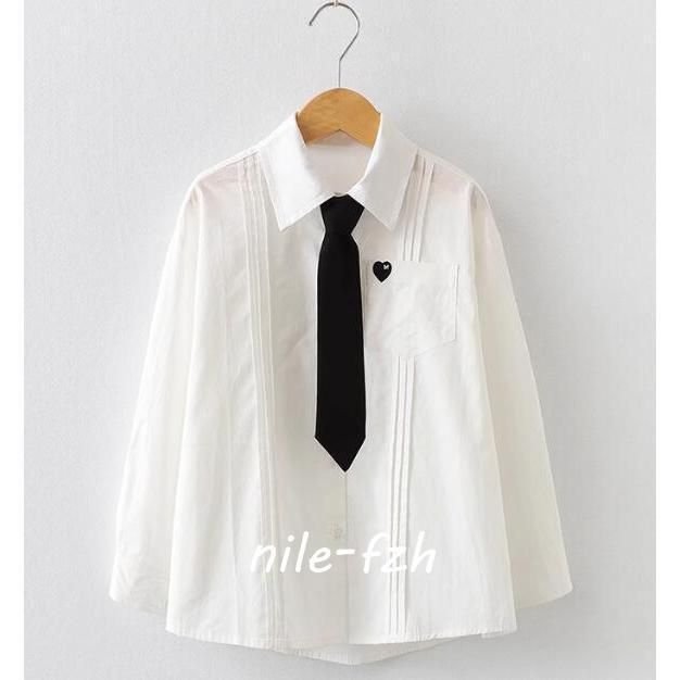キッズシャツ 女の子 ワイシャツ 春 スーツシャツ Ｙシャツ 子供服 長袖 入学式 卒業式 発表会 披露宴 女の子