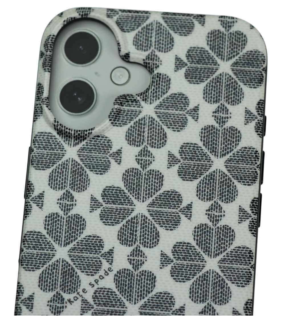 【ケイトスペード】スペードフラワー バンカーリング iPhone16ケース Kate Spade】ケイトスペード スペードフラワー バンカーリング付