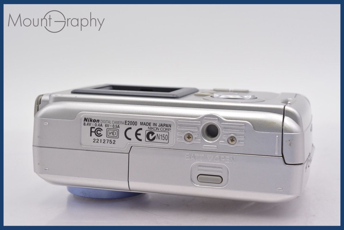動作品 平成レトロ Y2K Nikon COOLPIX E2000 元箱付き 動作品 平成レトロ Y2K Nikon COOLPIX E2000 元箱付き