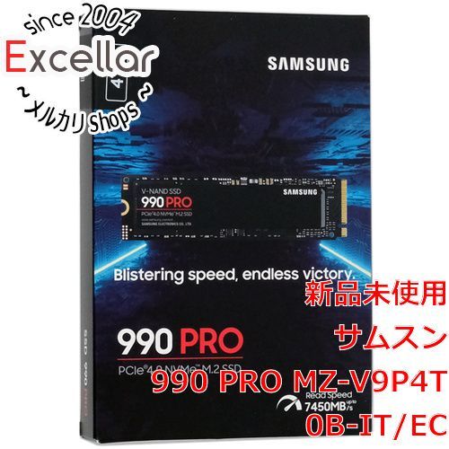 [bn:14] SAMSUNG製 SSD　990 PRO MZ-V9P4T0B-IT/EC　4TB