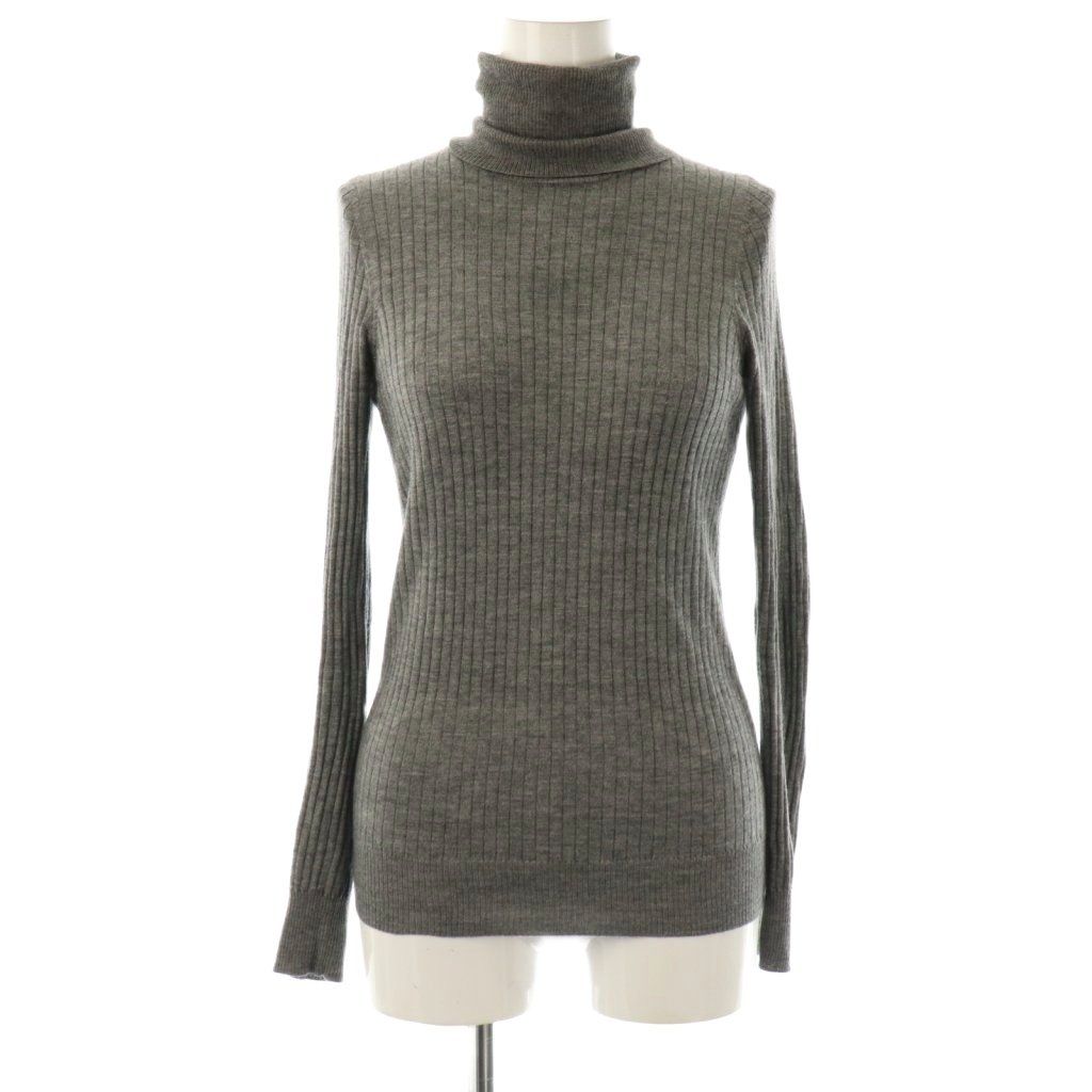 ドゥロワー カシミア シルク タートルニット グレー サイズ1 DRAWER