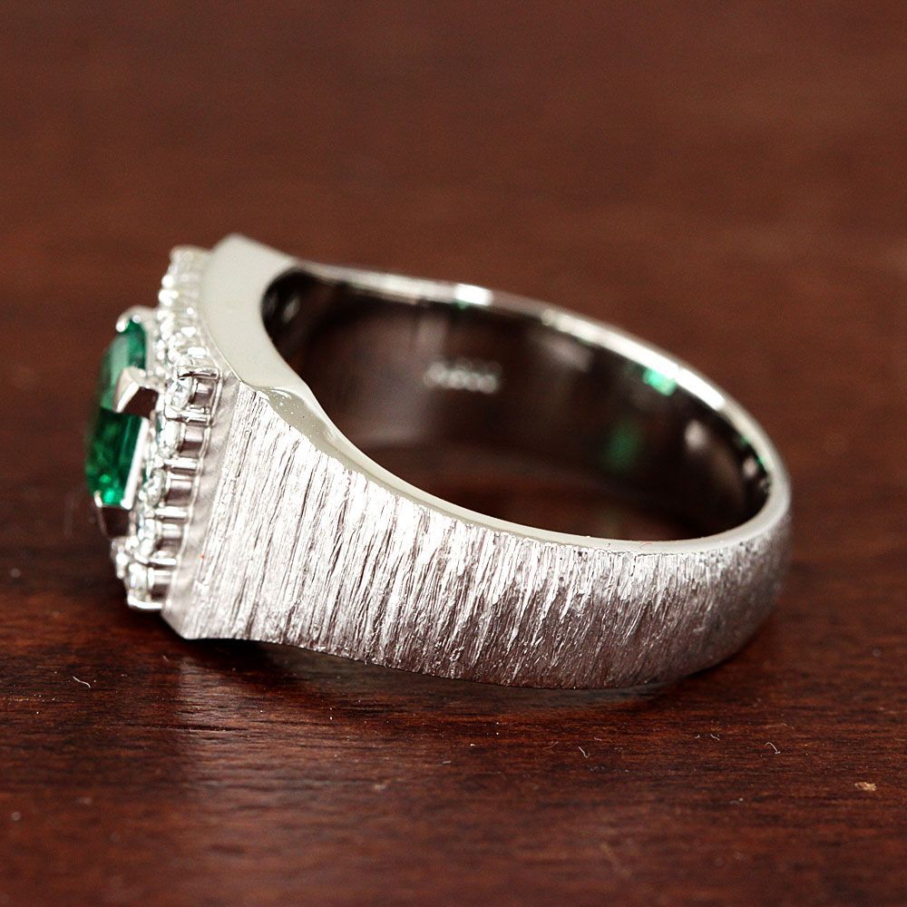 GIA最高級 F1 コロンビア産 1ct エメラルド ダイヤ プラチナ リング GIA最高級 F1 コロンビア産 1ct エメラルド ダイヤ プラチナ