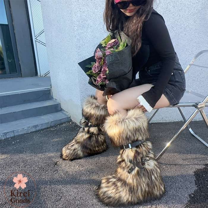 新品タグ付き】tomoki yurita異素材ミックス スヌード リアルファー