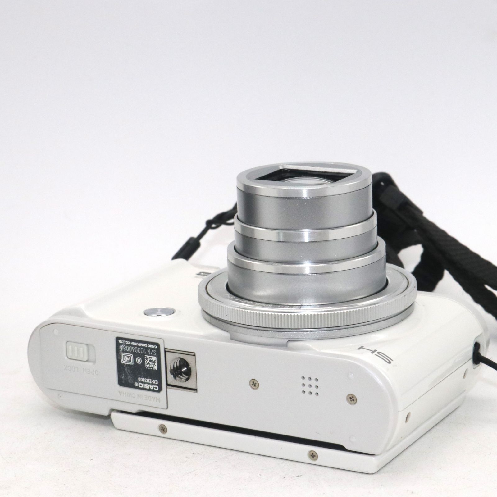 良品 CASIO デジタルカメラ EXILIM EX-ZR3100WE 自分撮りチルト液晶 