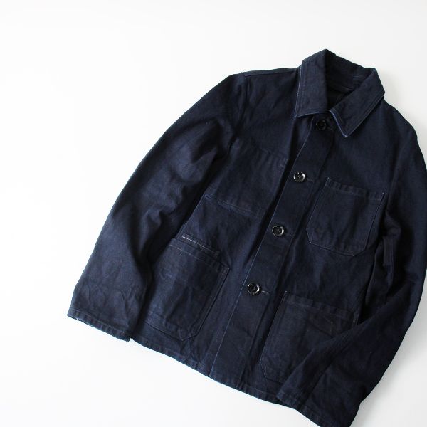 45R 45rpm おこめデニムの908カバーオール R刺繍 現行 インディゴ