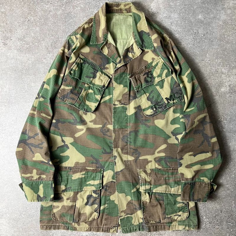 70s 米軍実物 4th ジャングルファティーグ ジャケット リップストップ