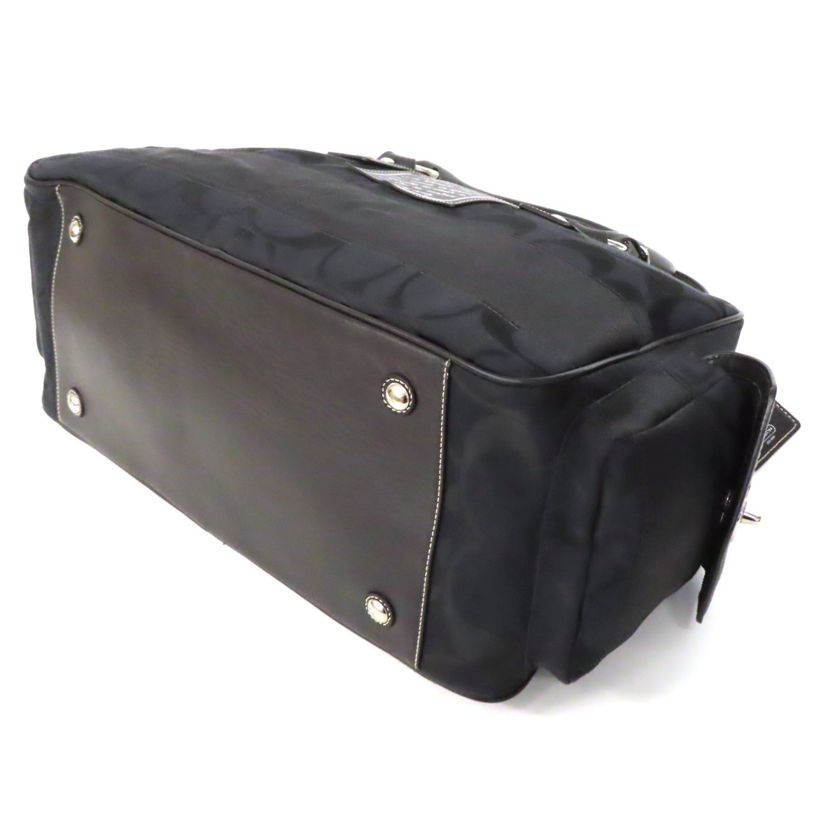 OF25502 美品 COACH コーチ シグネチャー柄 キャンバス×レザー