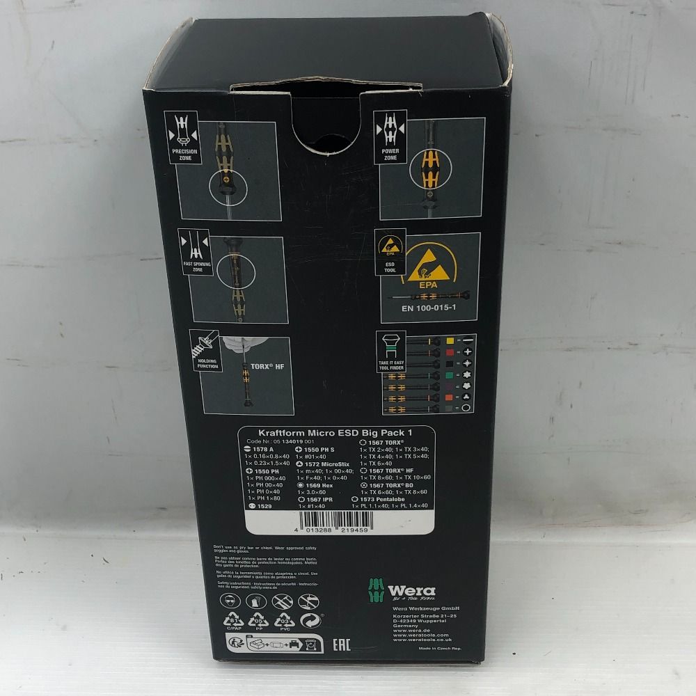 Wera 工具 ハンドツール 精密ドライバーセット ケース付 キズ ヨゴレ有 箱やぶれあり