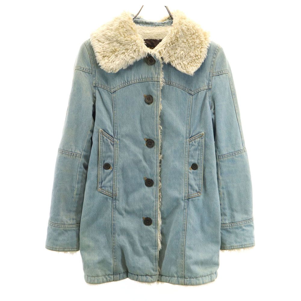 Hysterics デニムジャケット ボア付き HYSTERIC GLAMOUR（ヒステリックグラマー）の「HYSTERIC刺繍