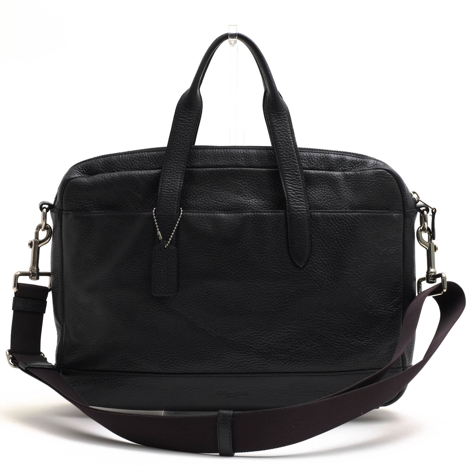 コーチ COACH バッグ ブリーフケース ビジネスバッグ 鞄 ビジネス メンズ 男性 男性用 レザー 革 本革 ブラック 黒 F11319 HAMILTON BAG IN PEBBLE LEATHER ハミルトン 2WAY ショルダーバッグ シボ革 シュリ