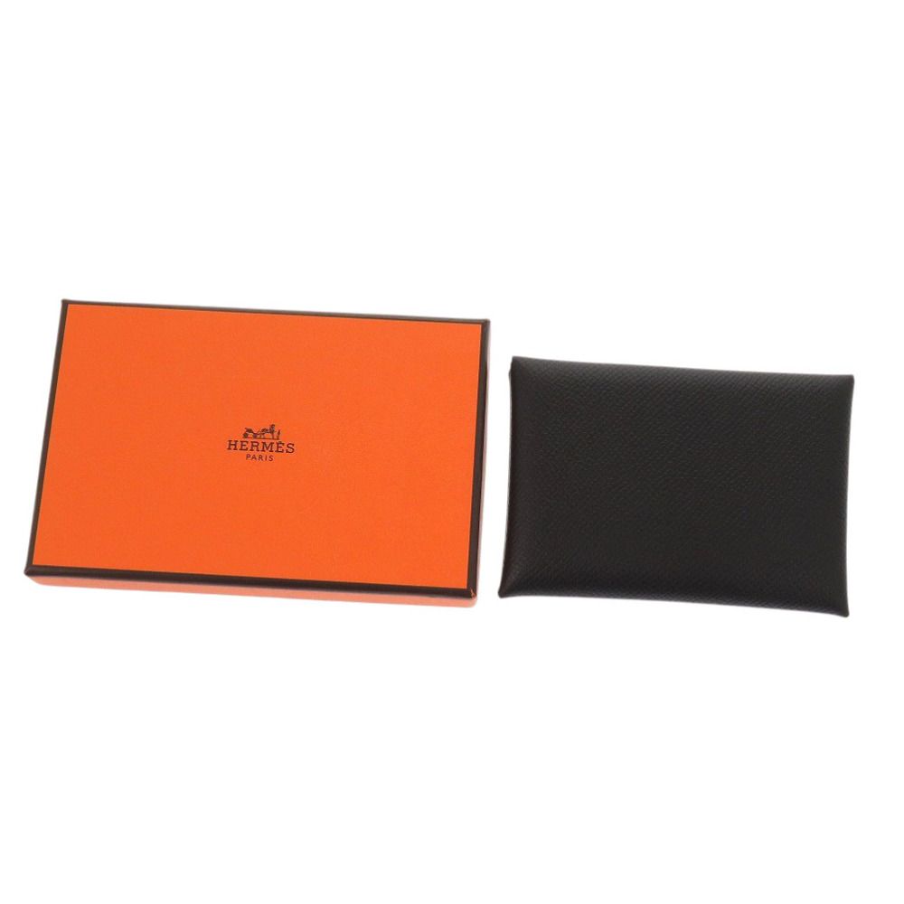 HERMES エルメス カルヴィデュオ 黒 B刻印 ヴォーエプソン HERMES】エルメス カルヴィデュオ カードケース ヴォーエプソン