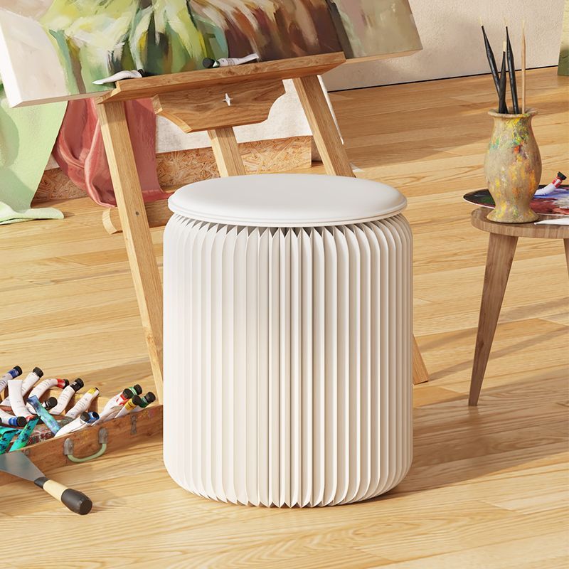 ペーパースツール 椅子 1人用 クッション付き 背もたれなし 折りたたみ