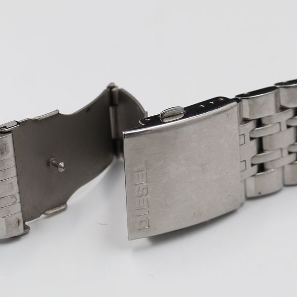 ディーゼル 純正ベルト ブレス シルバーカラー 25mm用 メンズ腕時計  