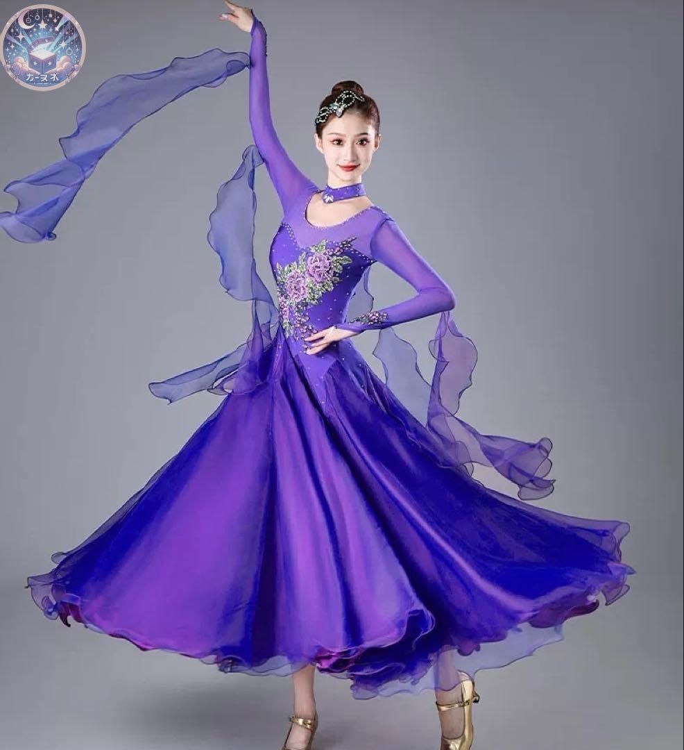 リンク ♥ スタンダードドレス デモ 発表会 競技会 ダンスパーティーにも最適♪