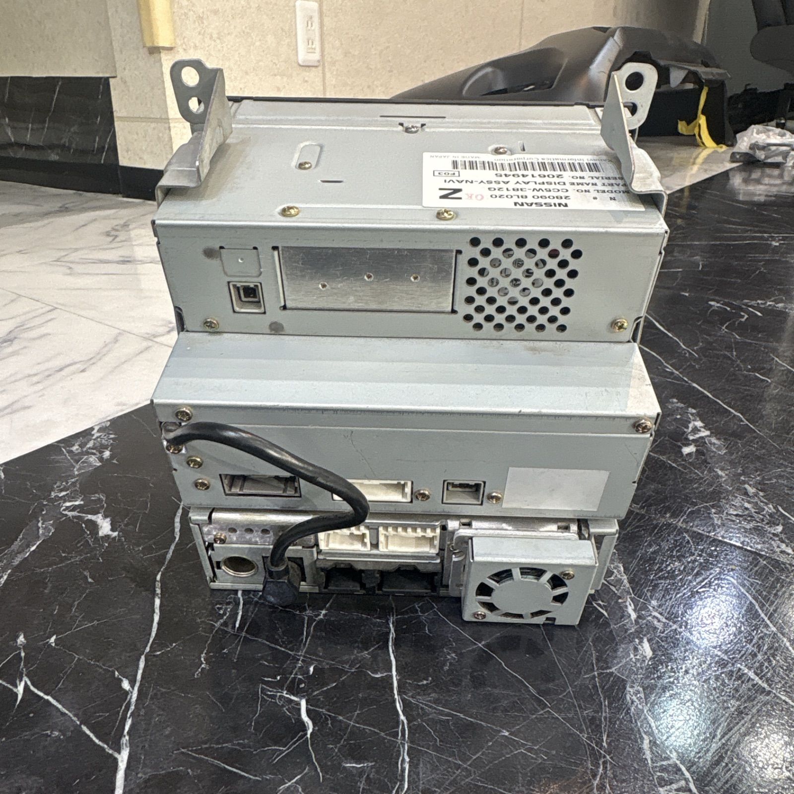 日産純正マルチナビ C35 ローレル カーナビ エアコン ステー付き BRIGHTFACE_UK