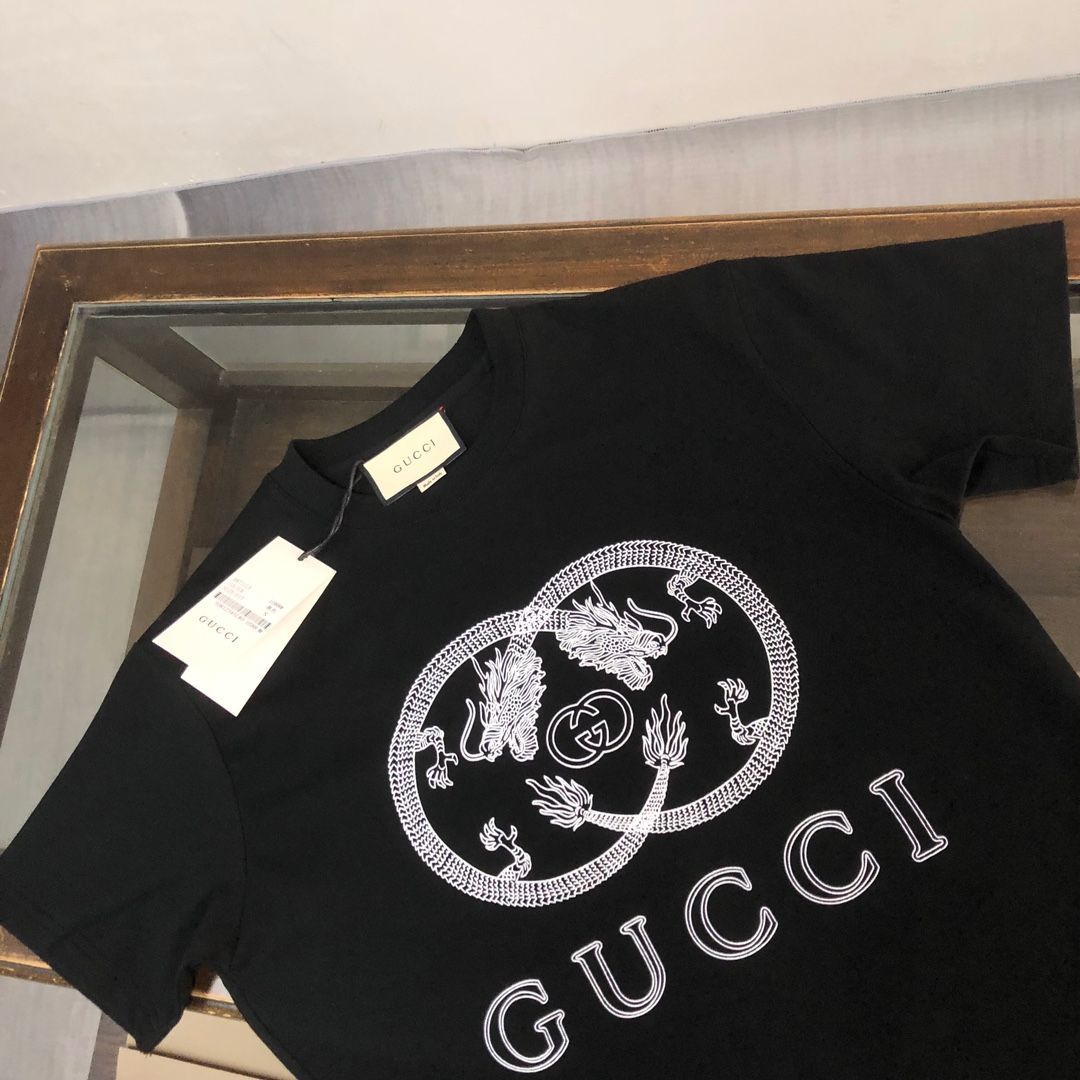 グッチ　ロゴプリントtシャツ GUCCI コットンジャージー Tシャツ ロゴプリント入り | ミスター