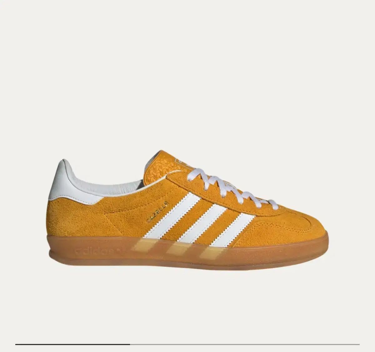 【雷市場（ポンジャン）商品韓国直送】 240 adidas(アディダス) ガゼル・インドア オレンジピール 黄色