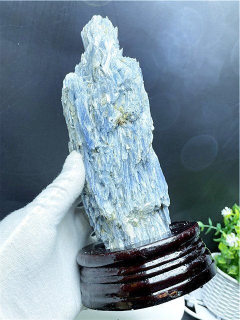 AAA級天然藍晶石 カイヤナイト 鉱標B87U3|263U60A